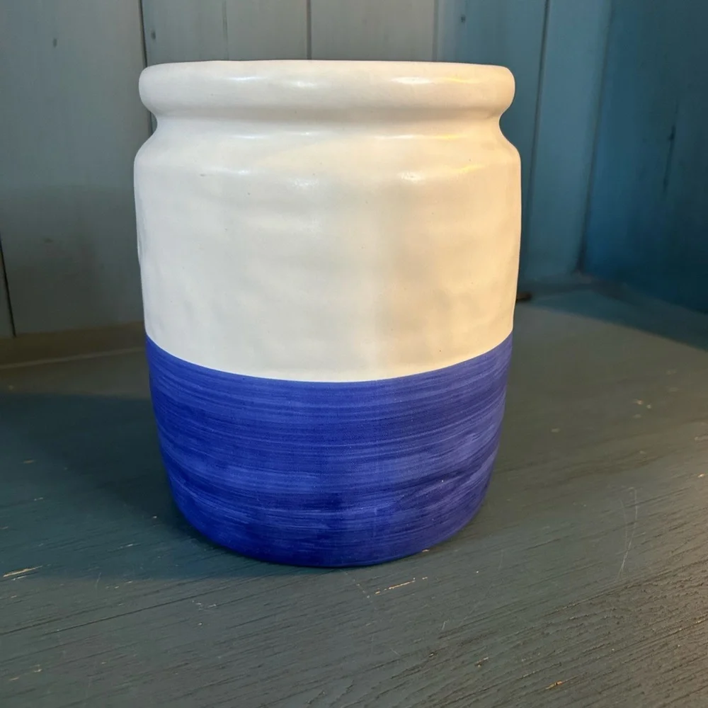 New IKEA Blue and White Ceramic Vase